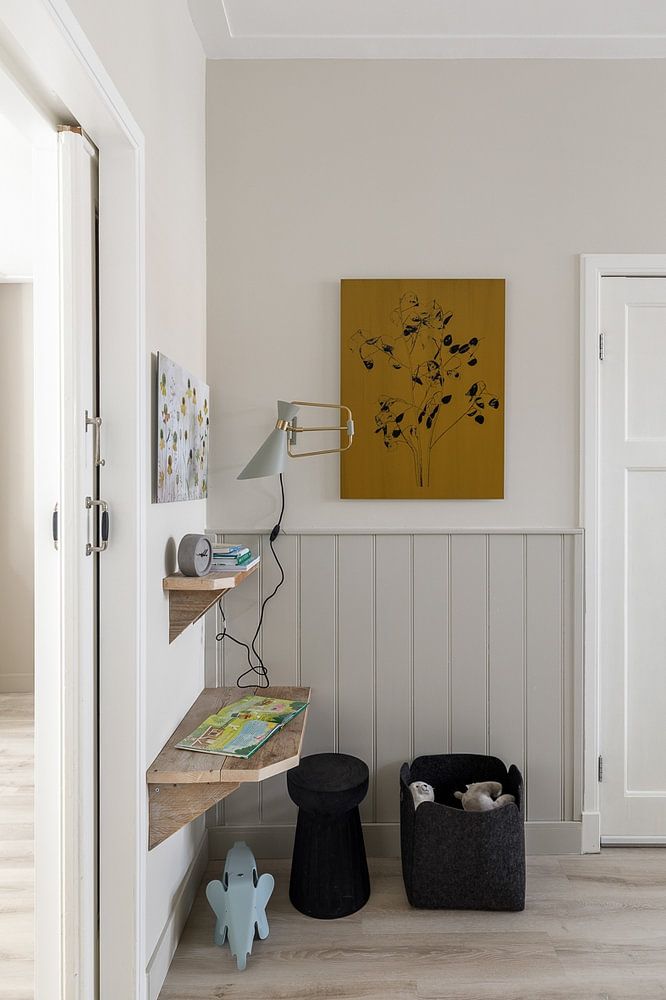 Botanical print honesty, ochre yellow by Joske Kempink