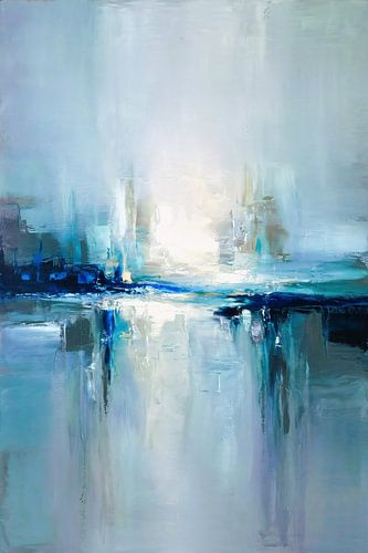 Kalmerende abstracte kunst schilderij