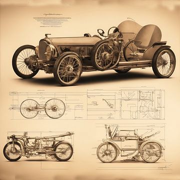 Classic Wheels Blueprint Kollektion von Biljana Zdravkovic