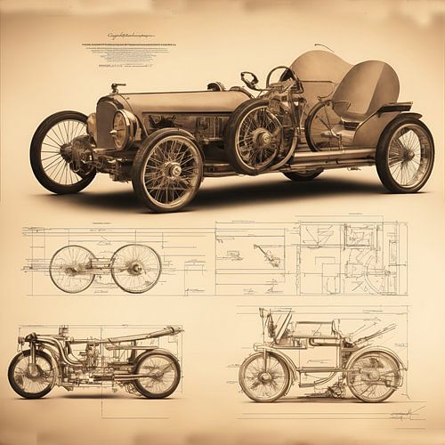 Collection de plans de roues classiques