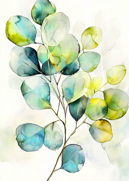 Eucaliptus leaves nature art 9 by JBJart Justyna Jaszke