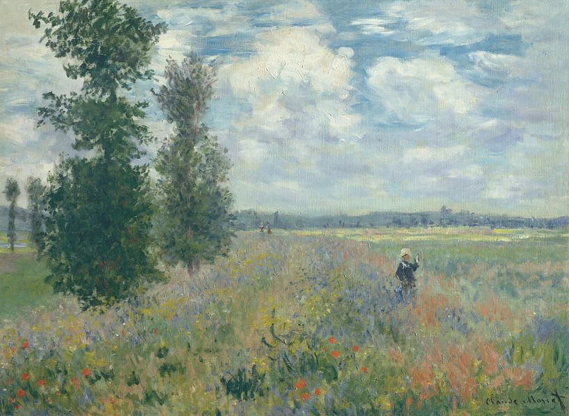 Klaproosvelden bij Argenteuil, Claude Monet van Meesterlijcke Meesters