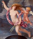 Guido Reni - Fortuna met een portemonnee (1636) van Atelier Liesjes thumbnail