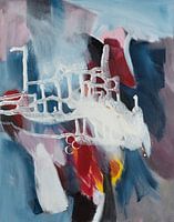 Abstrakte Kunst - Vertrauen - zeitlos elegante Abstraktion in kräftigen Farben