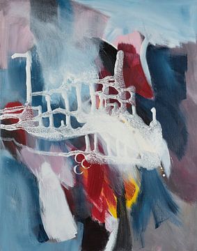 Vertrouwen - tijdloos elegante abstractie in krachtige kleuren van Susanna Schorr