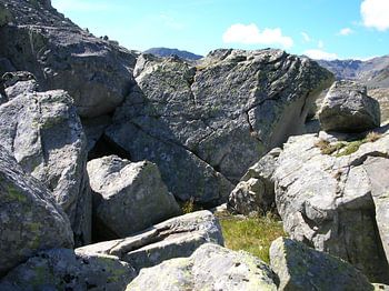 Bergwelten XVI - Gesteinsimpressionen am Splügen