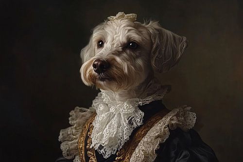 Chien de style victorien
