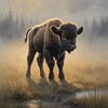 Bison — First Light Becoming van Manuela Dekkers