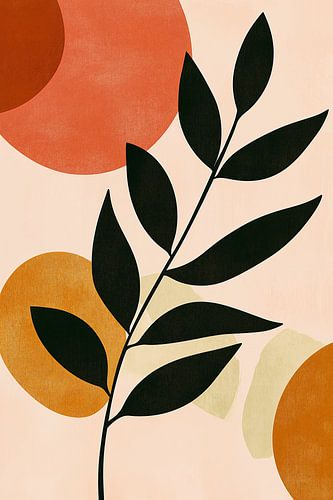 Abstract Leaf in Twilight