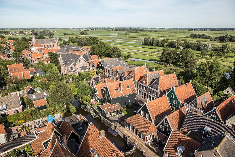 luchtfoto van De Rijp by Contrast inBeeld