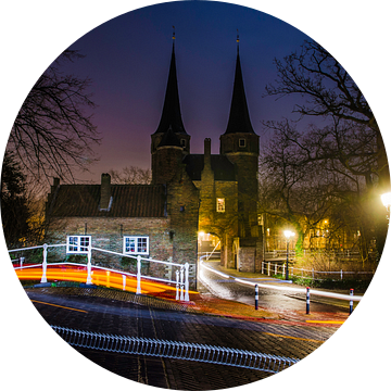 Delft | Oostpoort vanaf de Westzijde bij nacht van RB-Photography