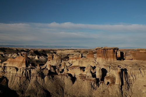Badlands de Bisti en hiver Nouveau Mexique, USA
