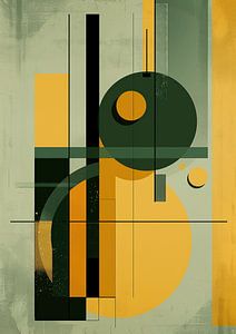 Bauhaus Abstrakt Grün