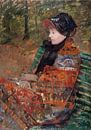 Automne, portret de Lydia Cassatt, Mary Cassatt van Meesterlijcke Meesters thumbnail
