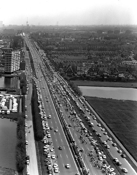 Rotterdam Vliegveld Zestienhoven terugkomst Feijenoord Europacup 1 1970 van Roel Dijkstra