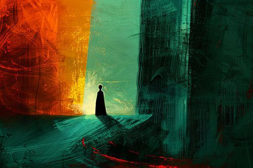 verstild digitaal portret