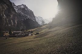 sunsets in the Grindewald valley by Oriol Tomas