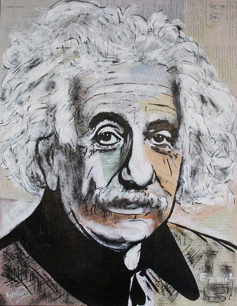 Albert Einstein Emc2 by Kathleen Artist Fine Art