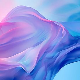 Serenade of Silk: A Symphony in Pastels by Oizy Blue