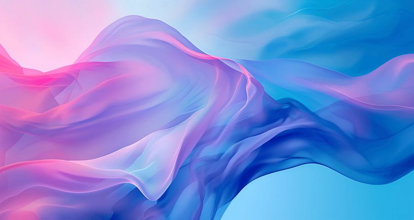 Serenade of Silk: A Symphony in Pastels by Oizy Blue