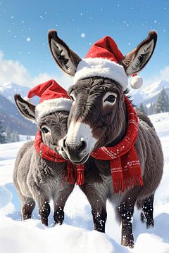 Donkey with her foal...