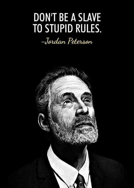 Jordan Peterson Quotes by Pus Meong Art