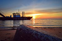 Zonsopkomst Waddenzee Texel