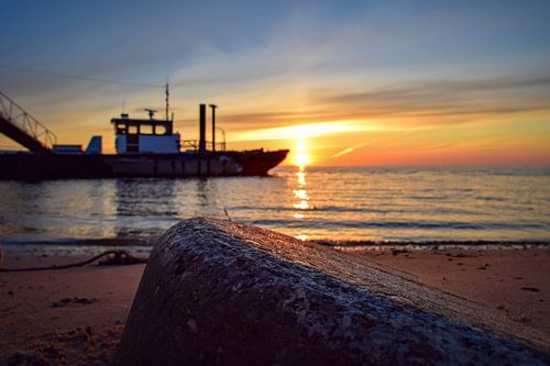 Zonsopkomst Waddenzee Texel