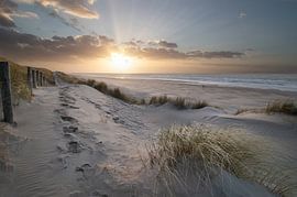 Promenade sur la plage sur Koen Sachse