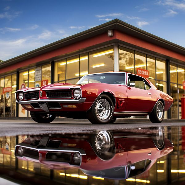 Pontiac rouge oldtimer 01 par Ellen Reografie