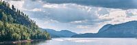 Landscape (water, mountains, forest) in Norway