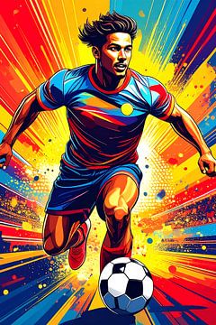 Abstract Soccer Game by Bovi Okta