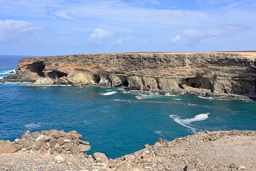 The Ajuy Caves on the Atlantic coast of the island of Fuerteventura