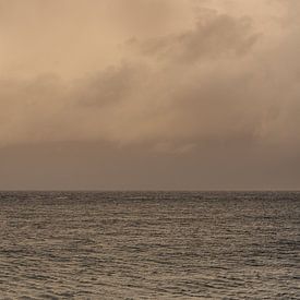 Avond boven de Waddenzee van Dick Doorduin