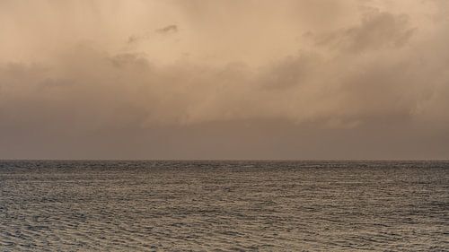 Soirée au dessus de la mer des Wadden sur Dick Doorduin