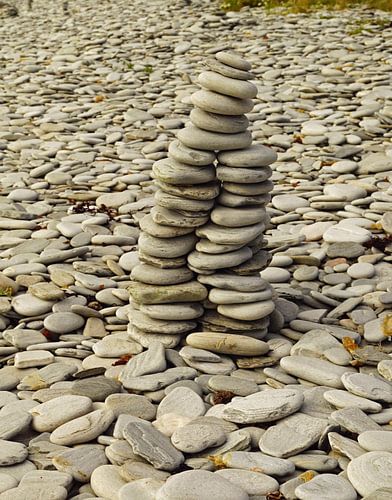 Stone tower at Ardmair Point.