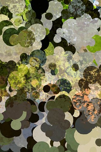 Botanische schittering. Abstract landschap in groen