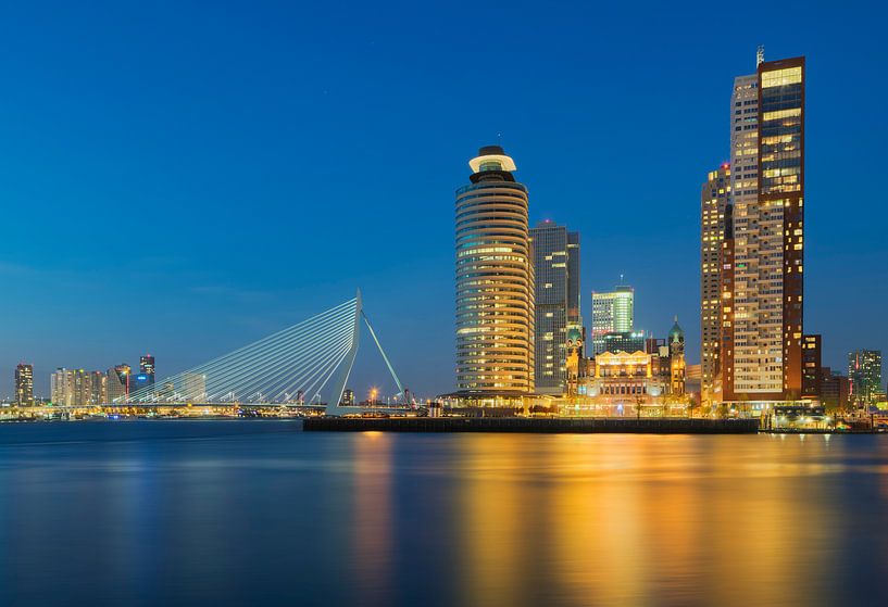Kop van zuid met Erasmusbrug von Mark den Hartog