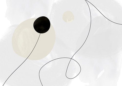 Scandinavisch Mid Eeuw Minimalisme Abstract
