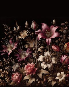 VINTAGE COLOURFUL BOTANICAL-10 Portrait