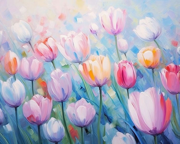 Tulips by Eye catching paintings
