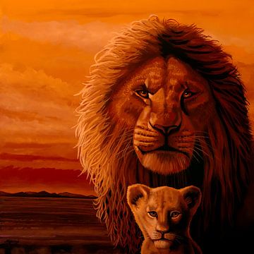 The Lion King Schilderij van Paul Meijering