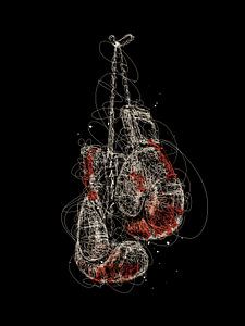 gants de boxe scribbles sur izmo scribbles