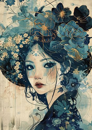 Enchanting Blue Floral Mystery