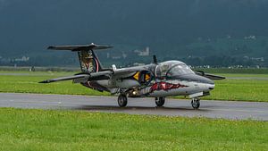 Österreichische Saab 105 OE während der Airpower 2019.