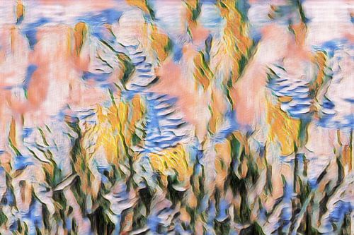 dansende digitale bloemenpracht