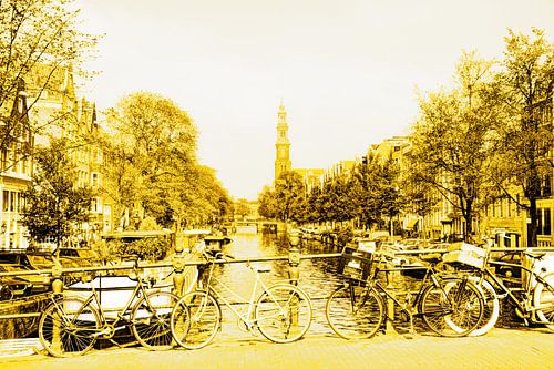 Prinsengracht Westerkerk  Amsterdam Goud