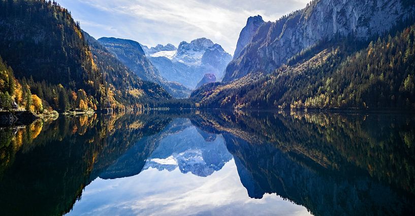 The Dachstein in Lake Gosau by Christa Kramer