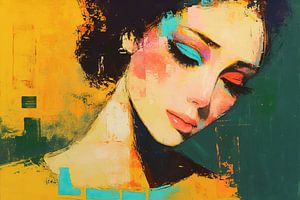 Femme avec maquillage | Femme avec couleur