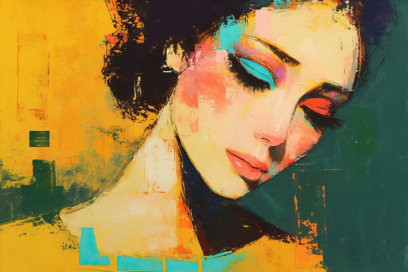 Femme avec maquillage | Femme avec couleur par La collection ARTEO